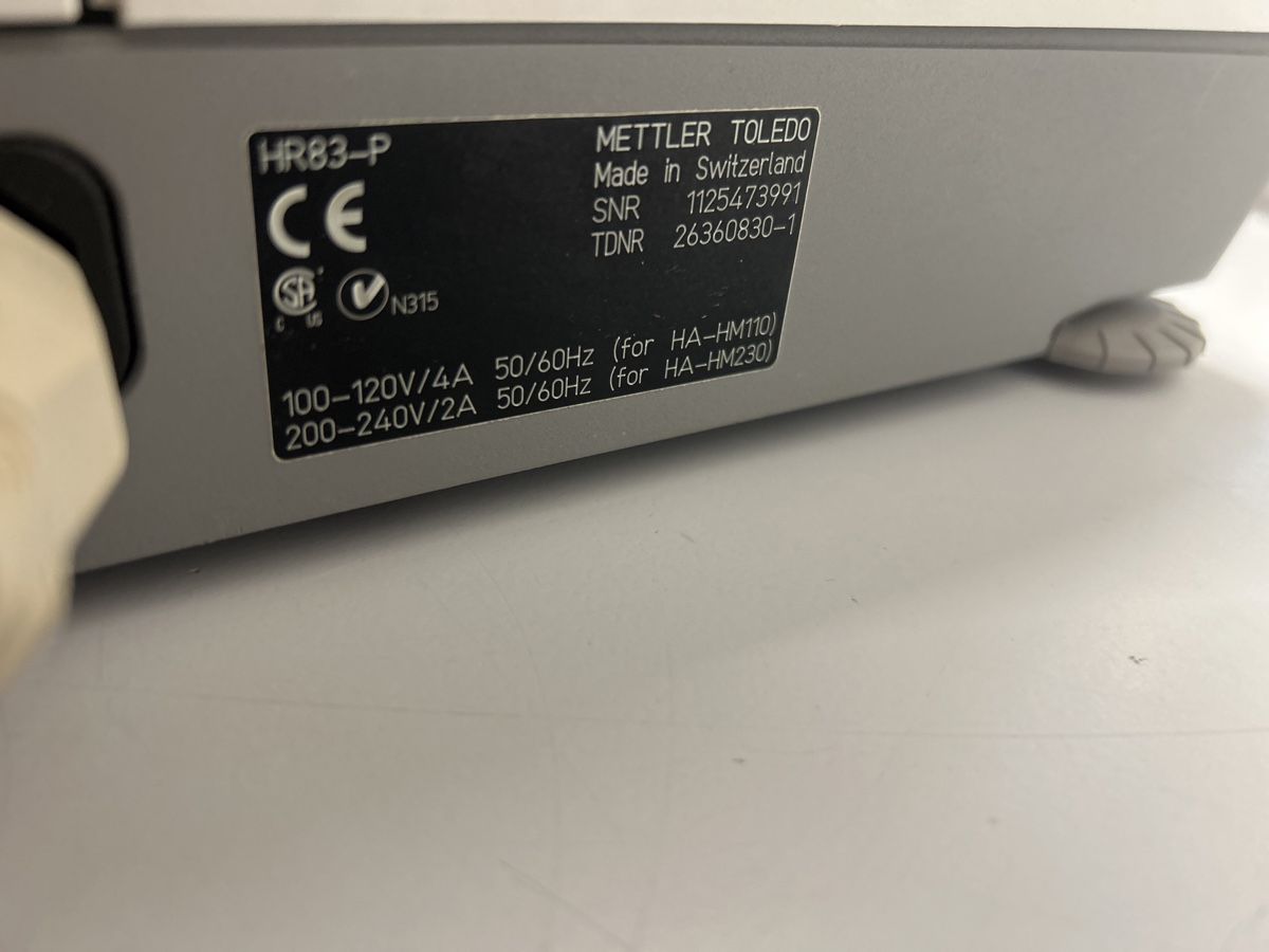 Alle Maschinen: Mettler Toledo HR83-P Halogen Moistureanalyser – Gebraucht aus Schupfart von philippb06 5