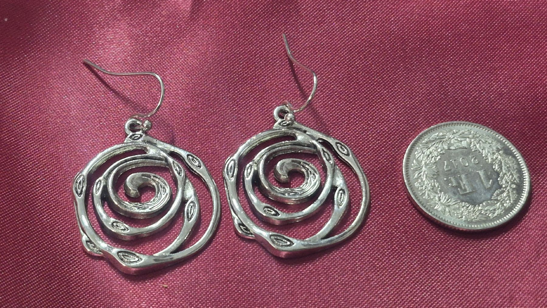 Boucles d'oreille: Orecchini pendenti argento design spirale nuovo – Neuf (Voir description) à Giubiasco par Stefaniav 2