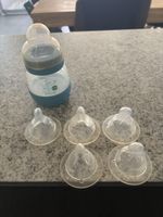 2x MAM Flasche mit Saugern 0, 1 + 2, Mam Schoppen