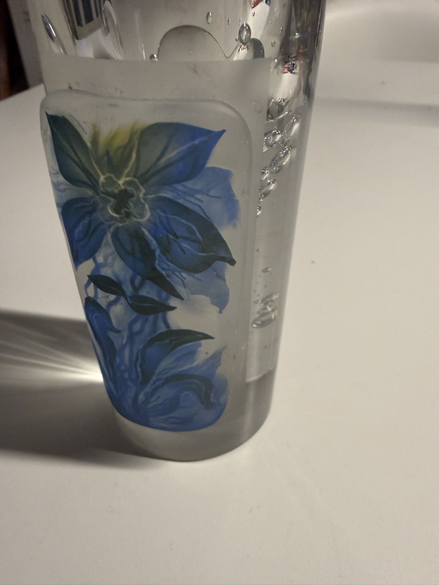 Vasi & Recipienti: Glasstudio Bobuski Vase , blaue Blüte, Top! – Nuovo (secondo la descrizione) da BASEL venduto da zum_schneugge 1