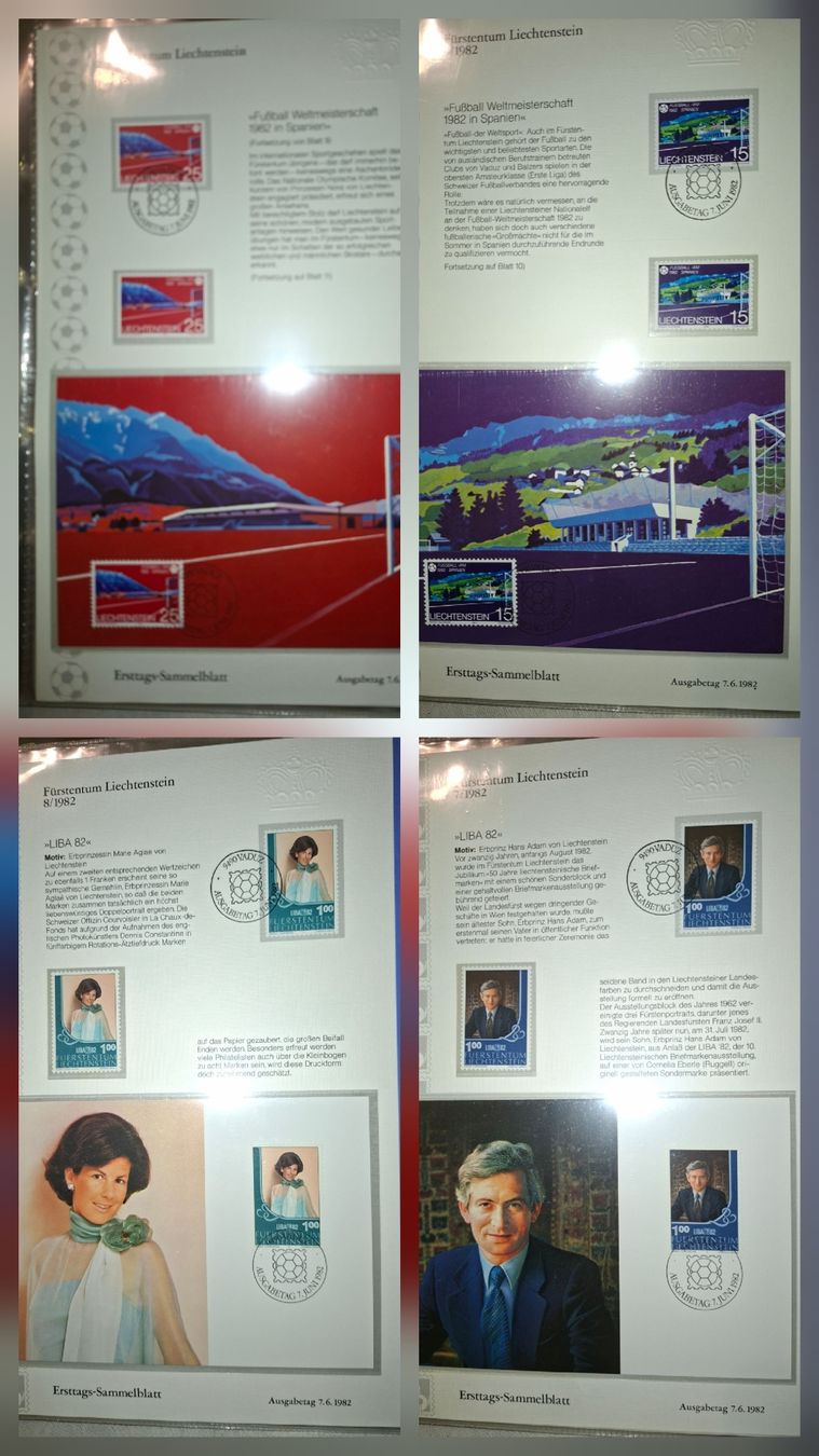 Alle Briefmarken: Sammlung FDC / Sammelblätter Liechtenstein – Gebraucht aus Balgach von SIMEON27 6