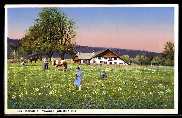 Cartoline postali: AK Provence, Les Rochats – Usato da Berlin venduto da bartko-reher