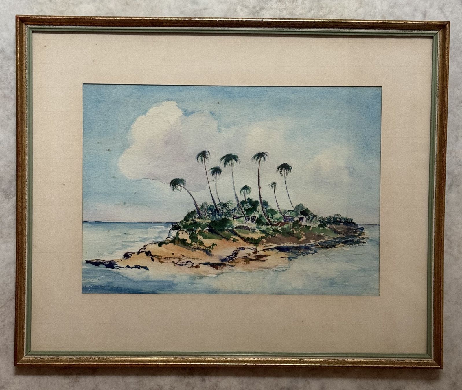 Dipinti: Aquarel Insel – Usato da Richterswil venduto da knokke68