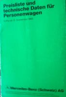 PREISLISTE & TECH. DATEN | MERCEDES / ALLE MOD. | AB 09.1985