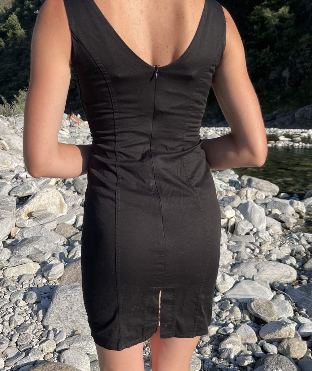 Vestiti: Cocktail mini abito di cotone-S/M-chic e elegante – Nuovo (secondo la descrizione) da Gordevio venduto da LanaZimm 6