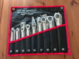 Ratschen Ringschlüssel Set 9-teilig 8-24 mm