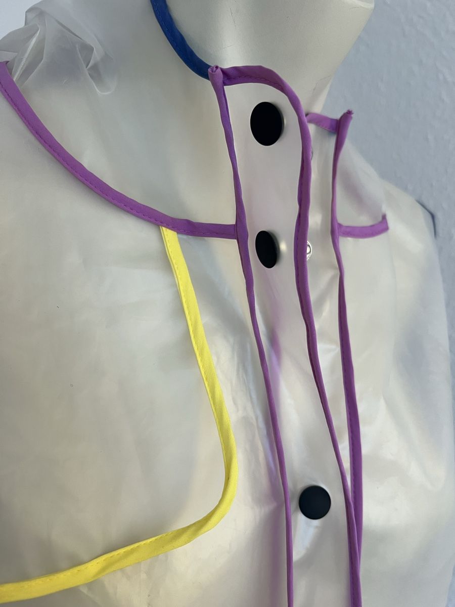 Giacche: Tolle Frogbox Regenjacke, Gr. 36, transparent bunt – Nuovo (secondo la descrizione) da Basel venduto da Bettybooo 7
