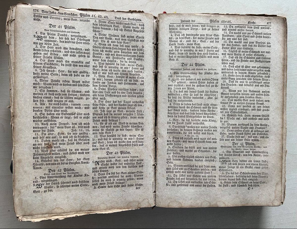 Bücher: Antike Bibel, Basel 1828, mit Handschriften – Gebraucht aus Reinach BL von Linda013 5