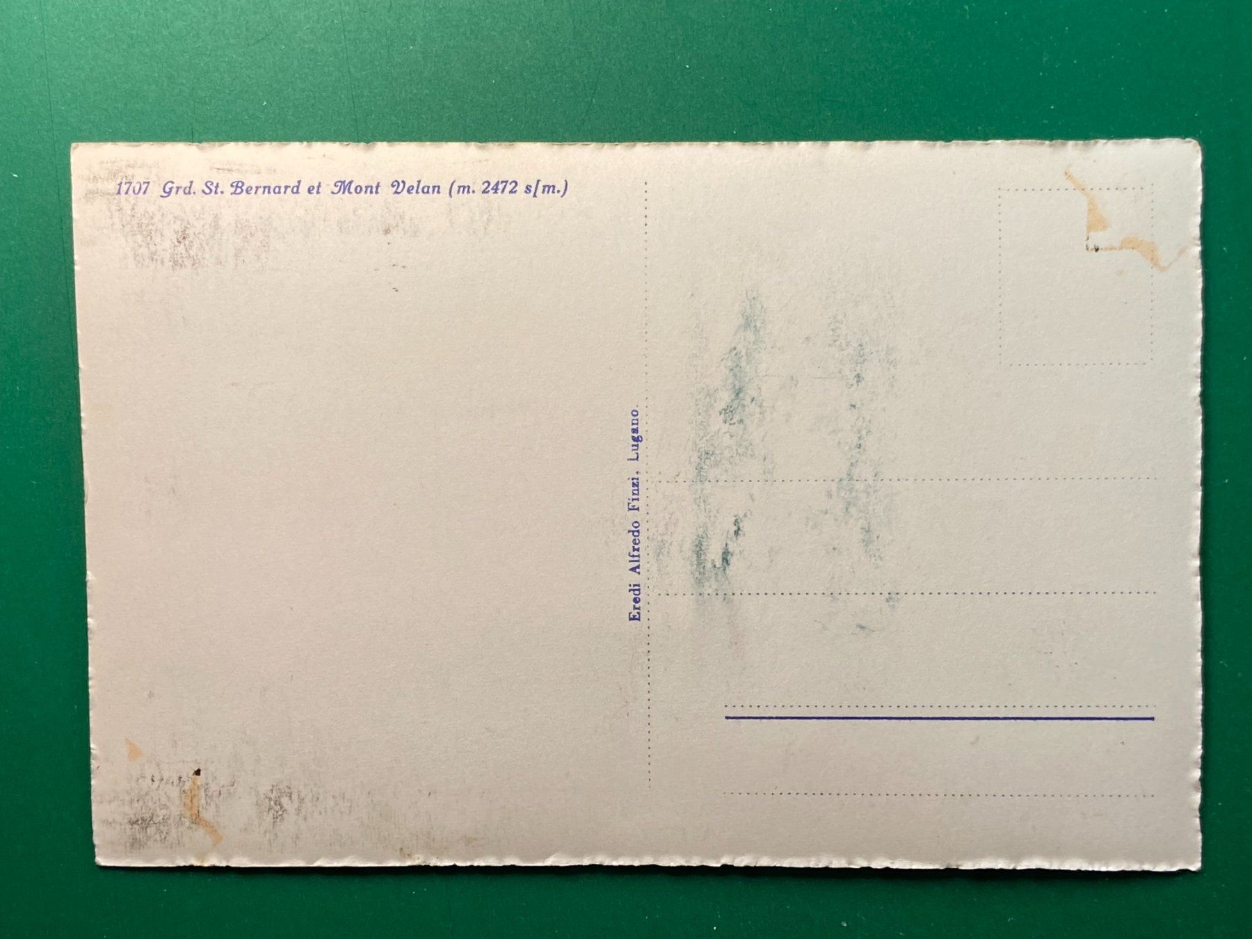 Cartoline postali: Grd. St. Bernard – Usato da Steg VS venduto da danwer74 1