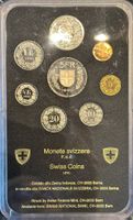 Schweizer Münzen Satz 1990 Stgl. im Original Etui! Top!
