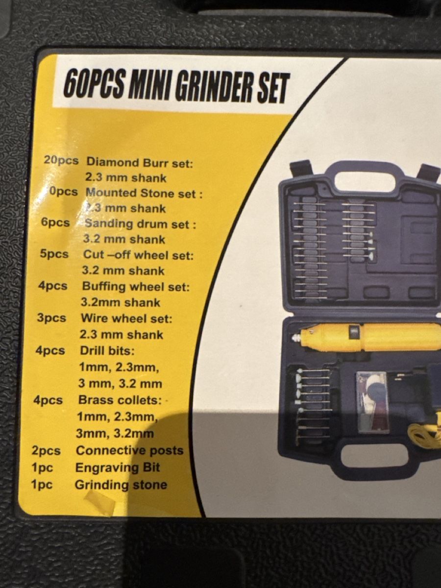 Tutte le macchine: Mini Grinder Set mit 60 Teilen - Vielseitig einsetzbar! – Nuovo (secondo la descrizione) da Vilters venduto da tha-tha 6