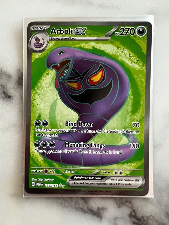 Arbok EX 185/165 Pokemon 151 Kaufen auf Ricardo