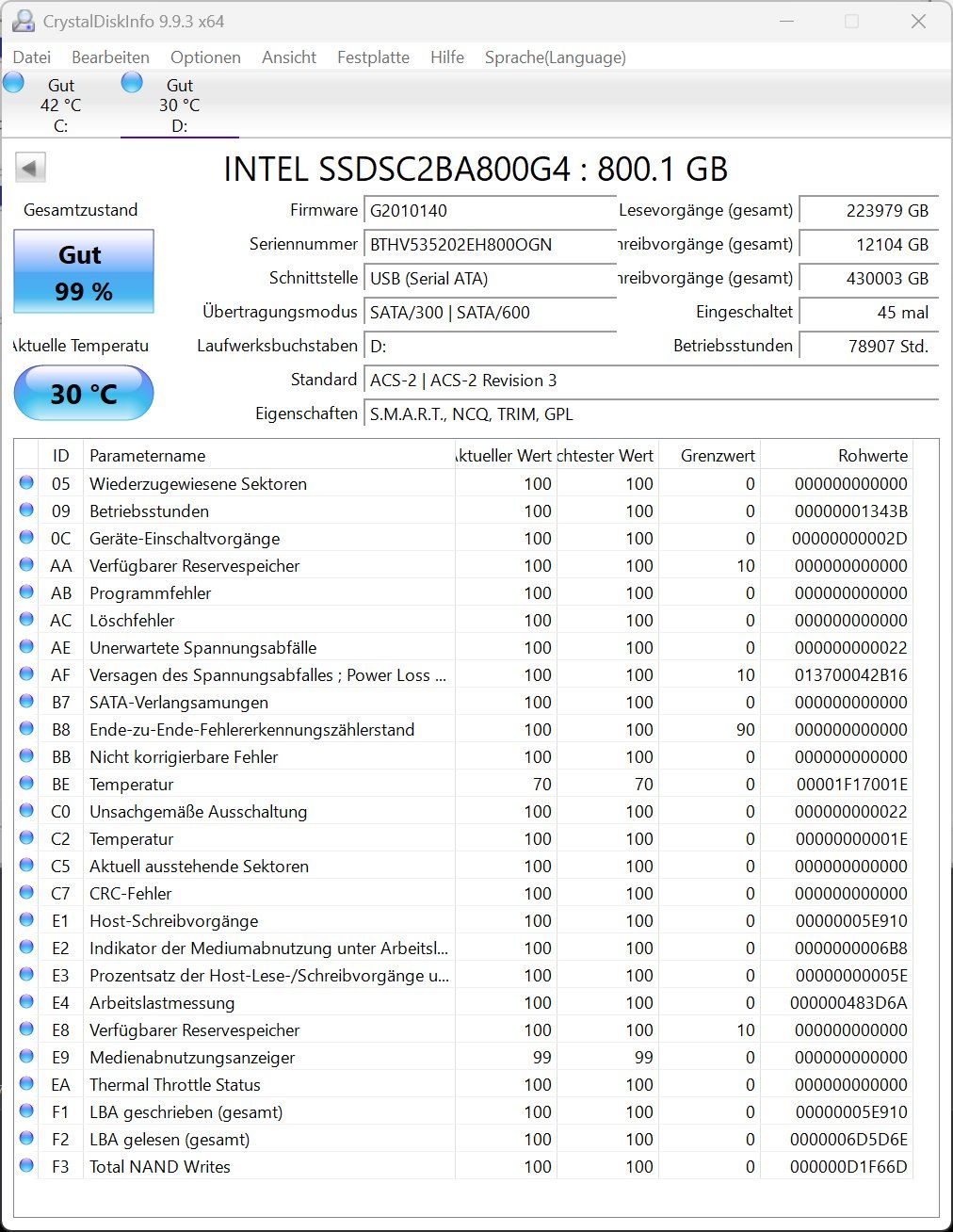 Intel Dischi rigidi: Intel SSD DC S3710 Series 800GB – Usato da Oberwil-Lieli venduto da meipa3000 2