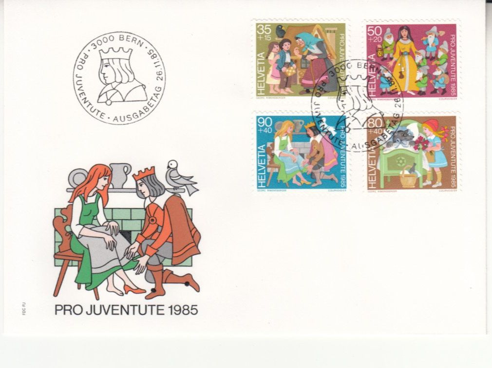 Tutti i francobolli: SBK J294 - J297 FDC – Usato da Bürglen TG venduto da StampGraf