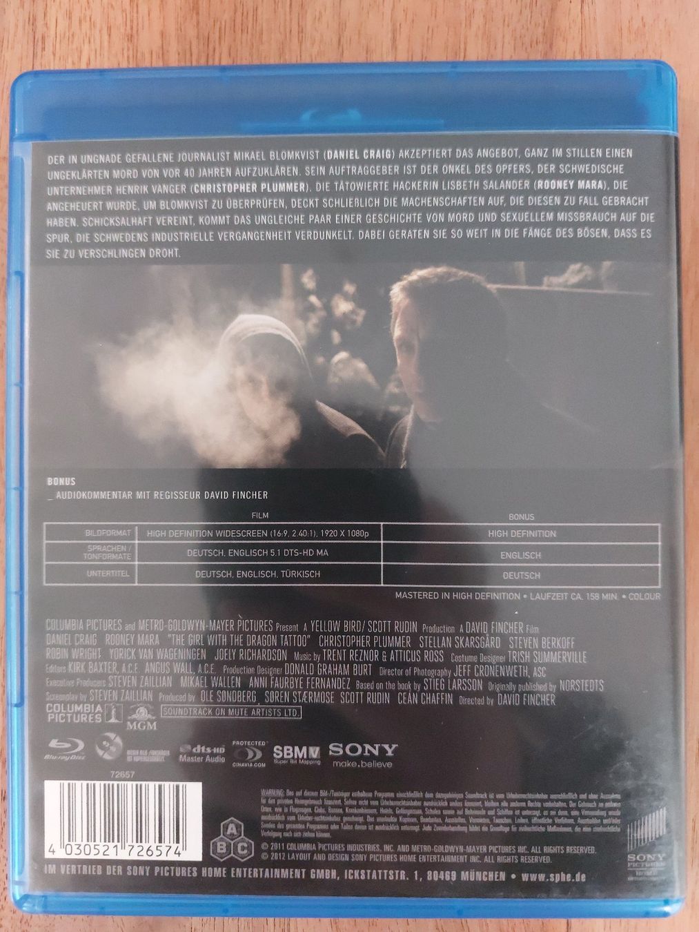 Alle DVDs: Blu Ray - Stieg Larsson Verblendung mit Daniel Craig – Gebraucht aus Rheinfelden von FilmAuktion 1