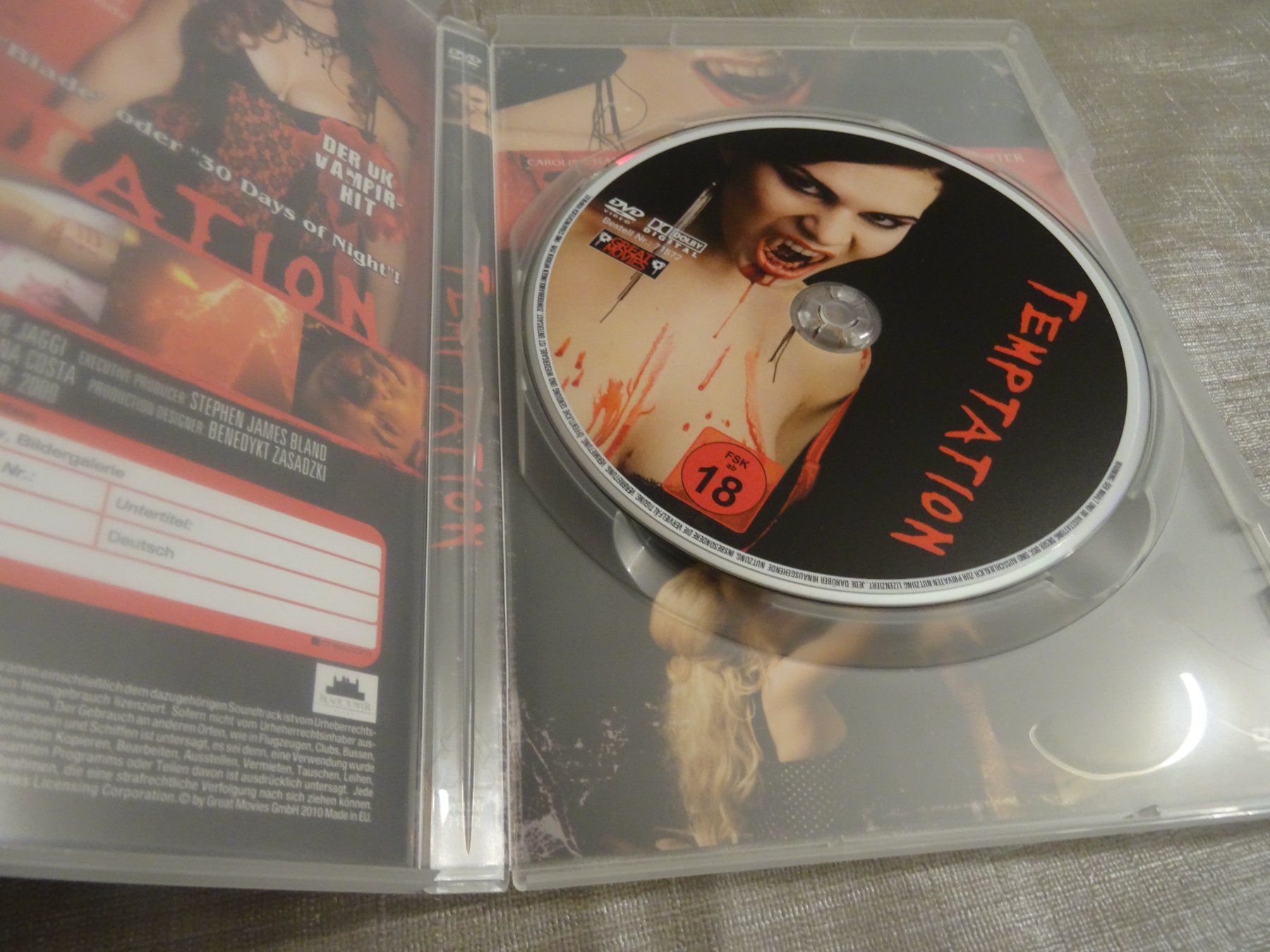 Tutti i DVDs: DVD Temptation - Der UK Vampir-Hit – Usato da Olten venduto da Disc-Verkauf 1