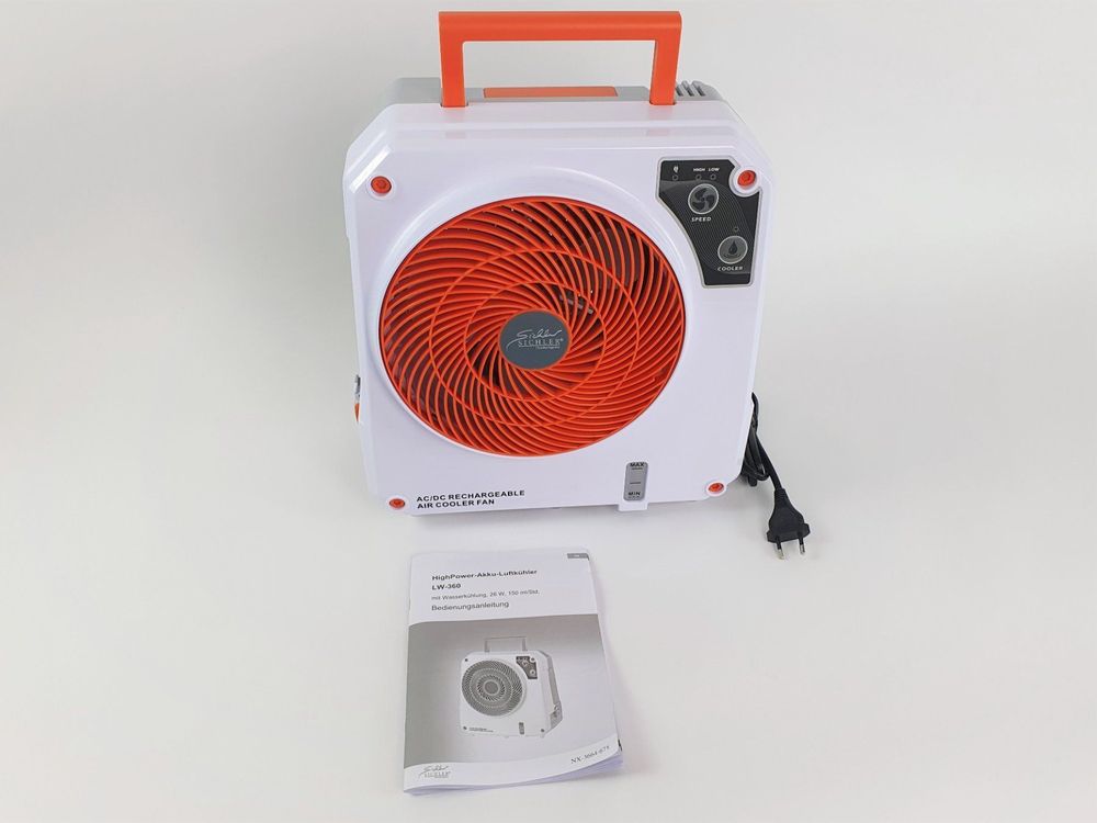 Sichler Akku Klimaanlage: High-Power-Akku-Luftkühler mit