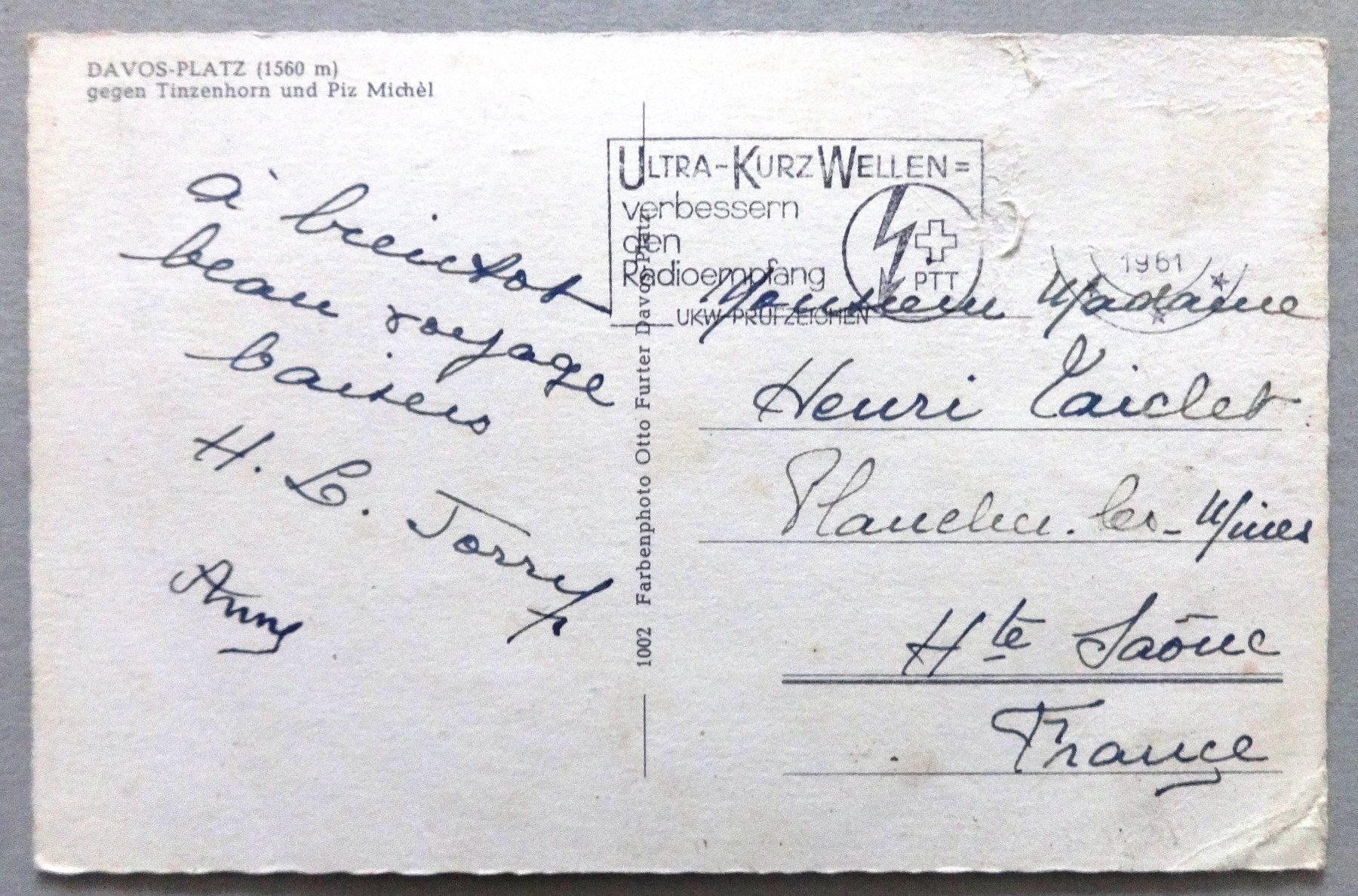 Cartes postales: Davos-Platz (1560 m) – Défectueux à Fétigny par Billy2miny 1