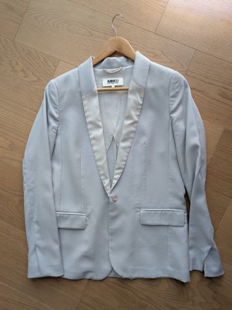 Margiela MM6 blazer and pants set, grey, wool, size 36-38