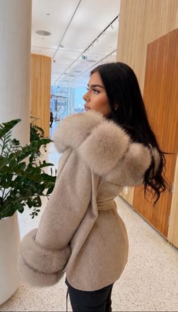 Fox fur coat