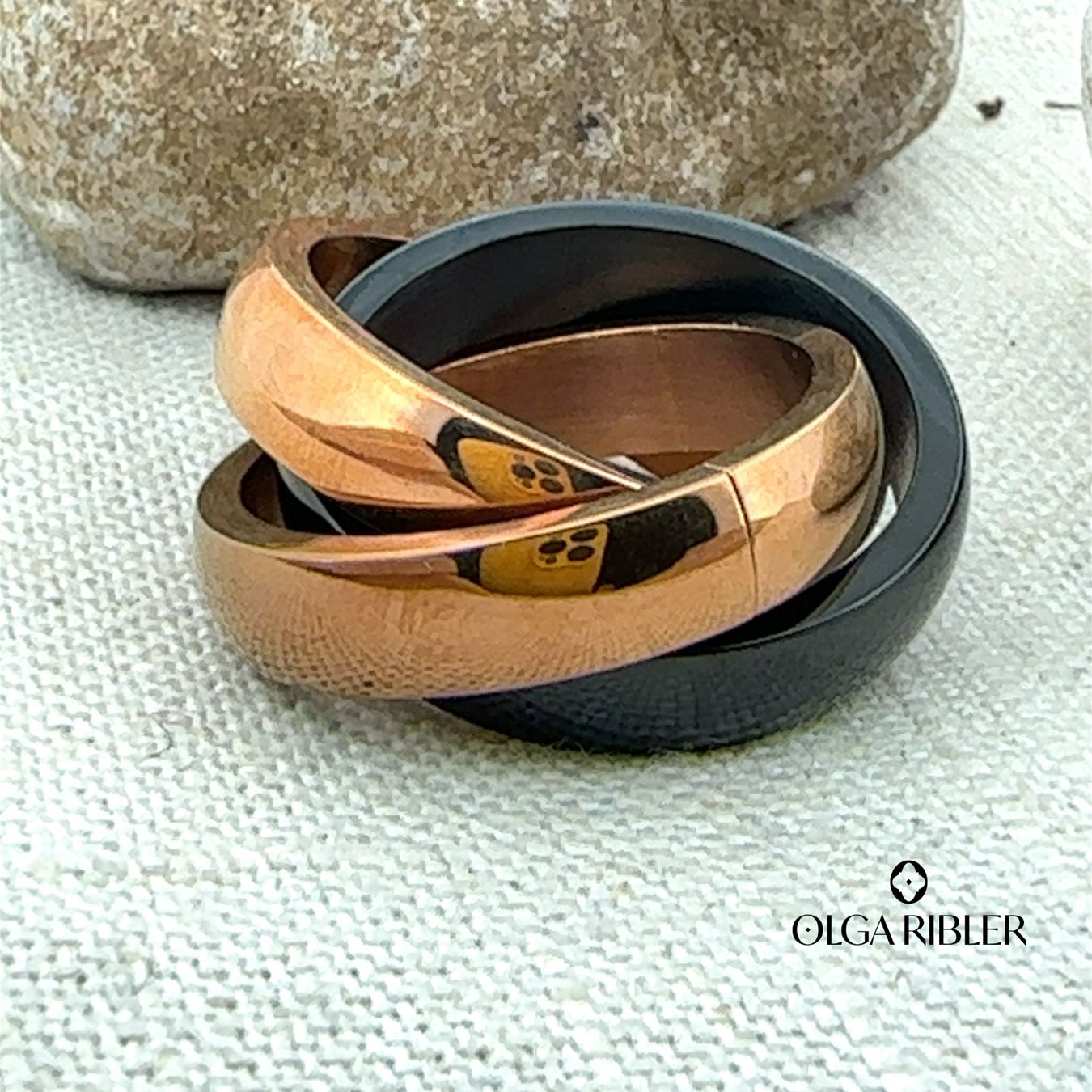 Olga Ribler Ringe: Edelstahl Ring 3-fach Grösse 62 – Neu (gemäss Beschreibung) aus Luzern von Schmuckoutlet 6