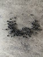 Leichte Halskette mit schwarzen Perlen - Modeschmuck!
