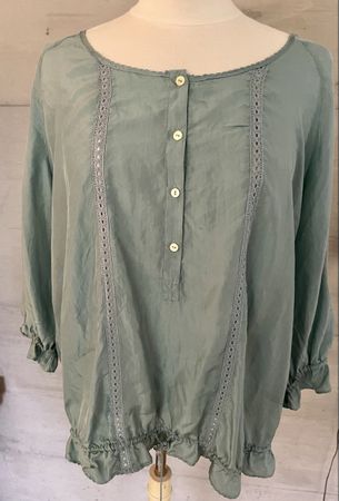 schöne, edle Seidenbluse von NOA NOA Gr. L