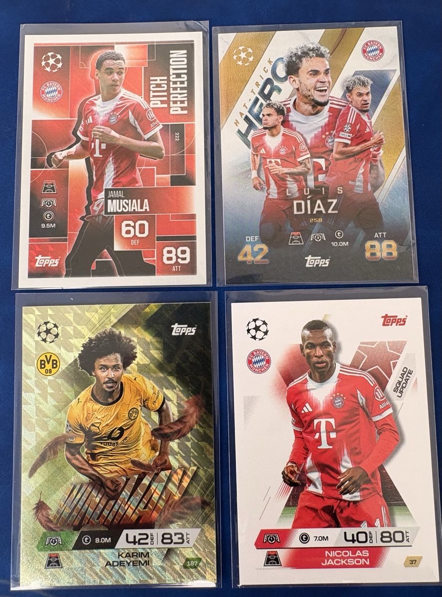 Topps Carte collezionabili: Fussballkarten Topps 4er Set – Nuovo (secondo la descrizione) da Safenwil venduto da chi_8cwc
