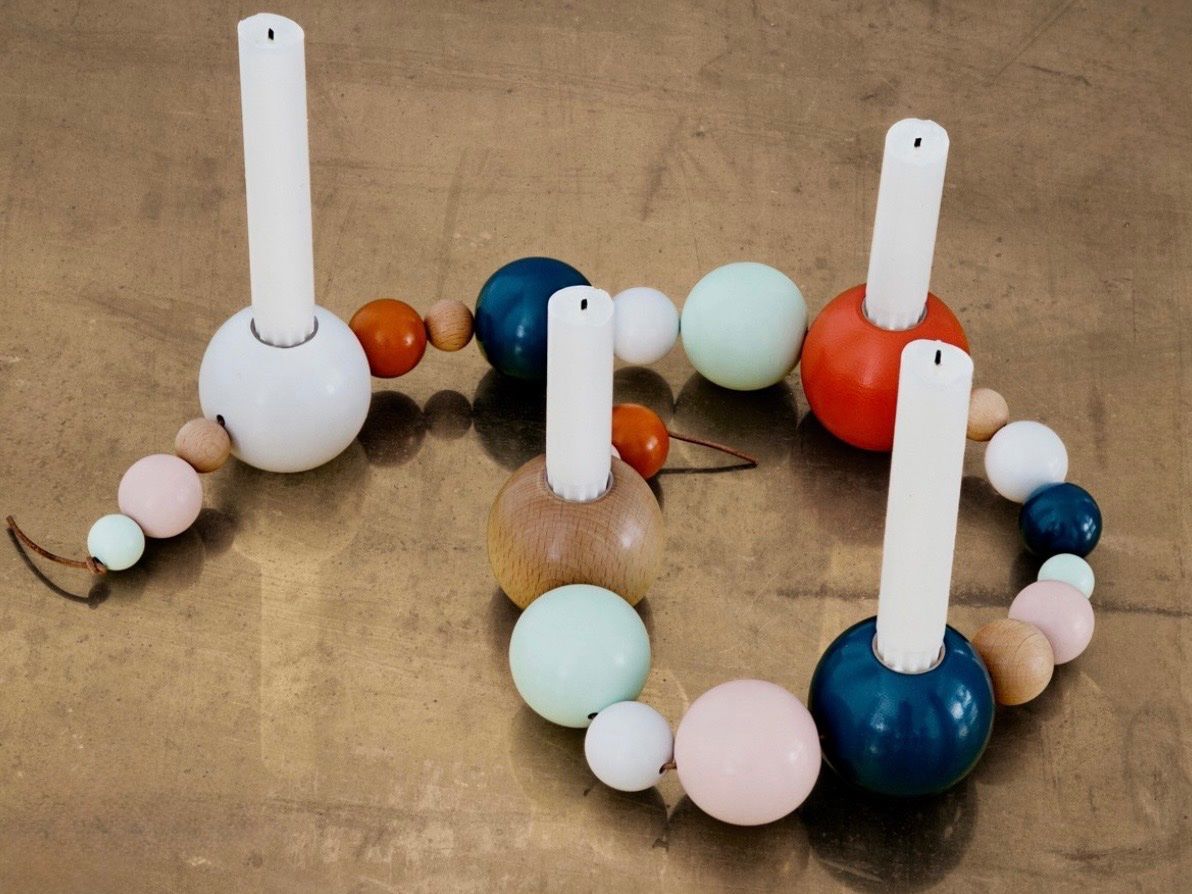 Ferm living Portacandele: Ferm Living Kerzenkranz "Candle on a string" – Nuovo (secondo la descrizione) da Brütten venduto da Rod816 1