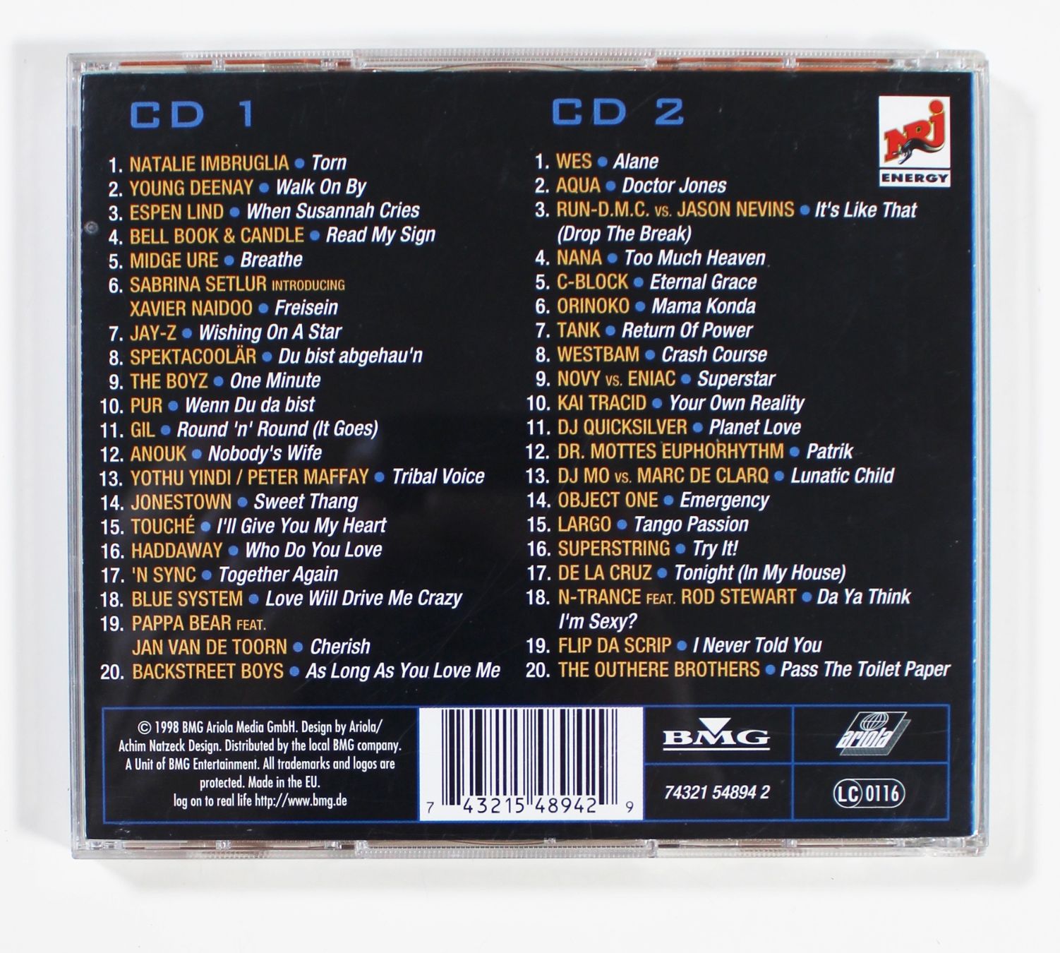 CD: 2CD - JUST THE BEST - 40 CHART TOP HITS 1998 Vol. 1 – Usato da Brüttisellen venduto da Collector-Corner 3