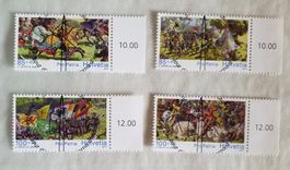 2010, Pro Patria Satz Ersttag Vollstempel mit Tabs