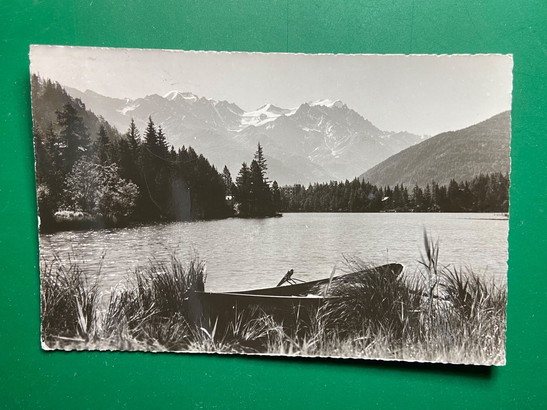 Ansichtskarten: Le lac Champex et le Grand Combin – Gebraucht aus Steg VS von _vinci_