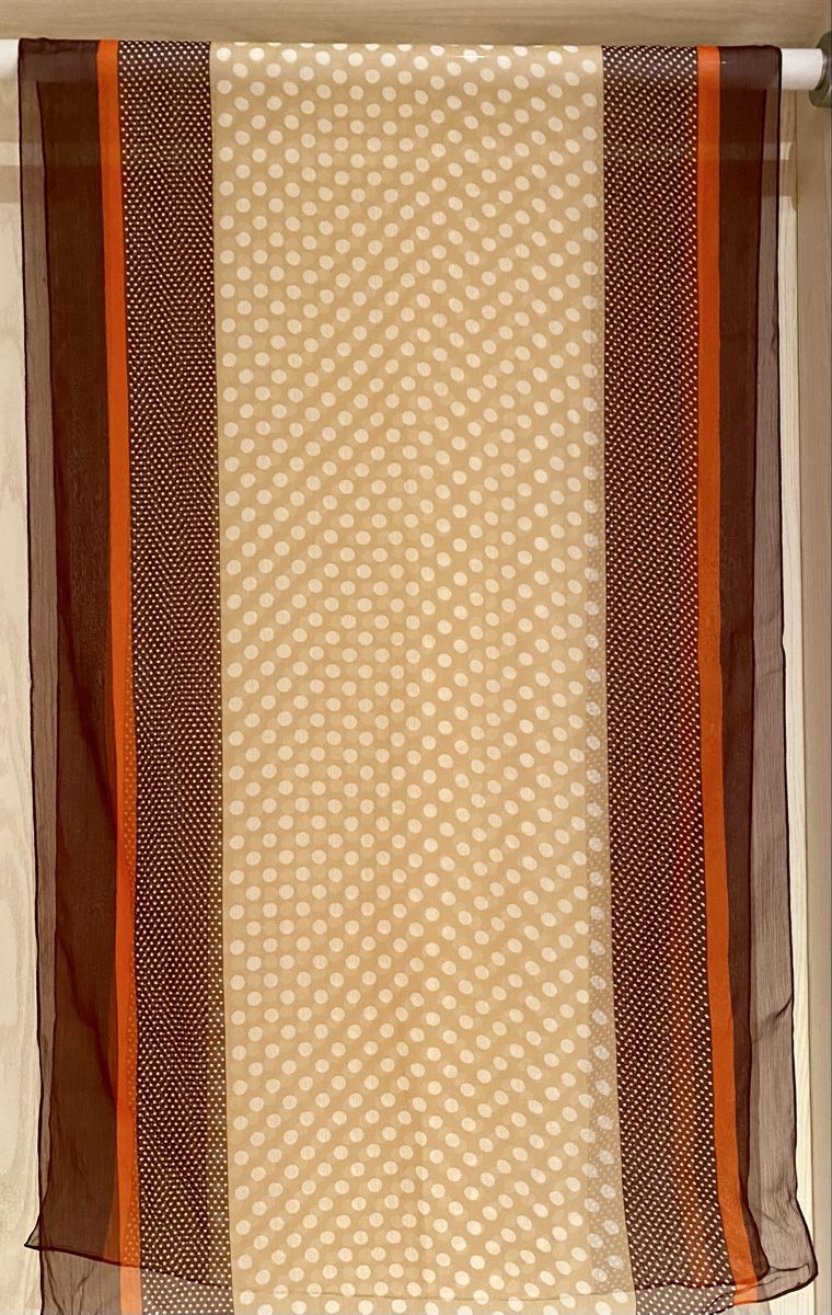 Foulards, Tücher & Schals: Schal beige braun orange gepunktet – Neu (gemäss Beschreibung) aus Lyss von Sibella56