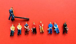 Preiser HO, 10 ouvriers poseurs de voies 10 Gleisbauarbeiter