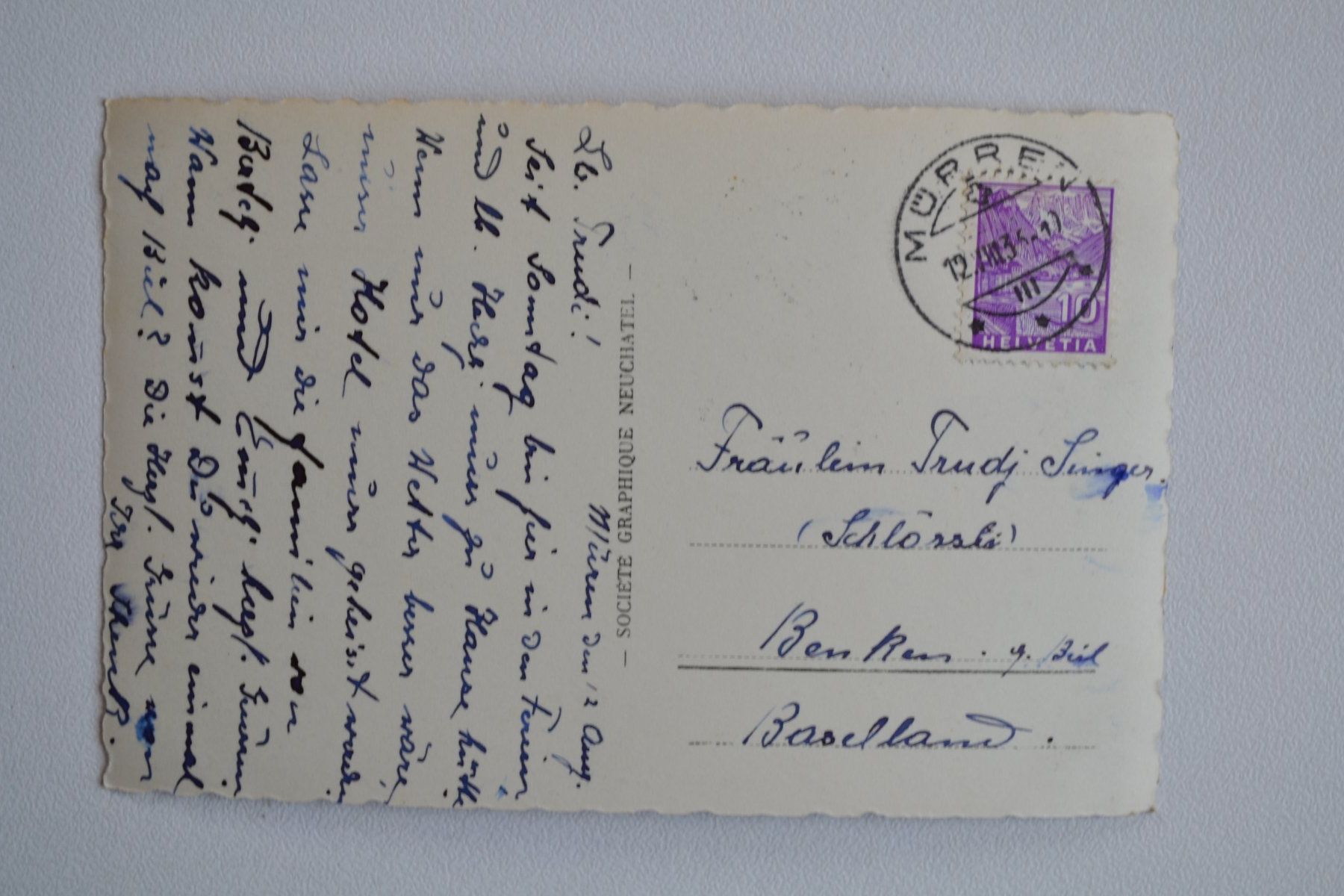 Cartoline postali: AK Mürren BE – Usato da Beinwil am See venduto da kajak55 1