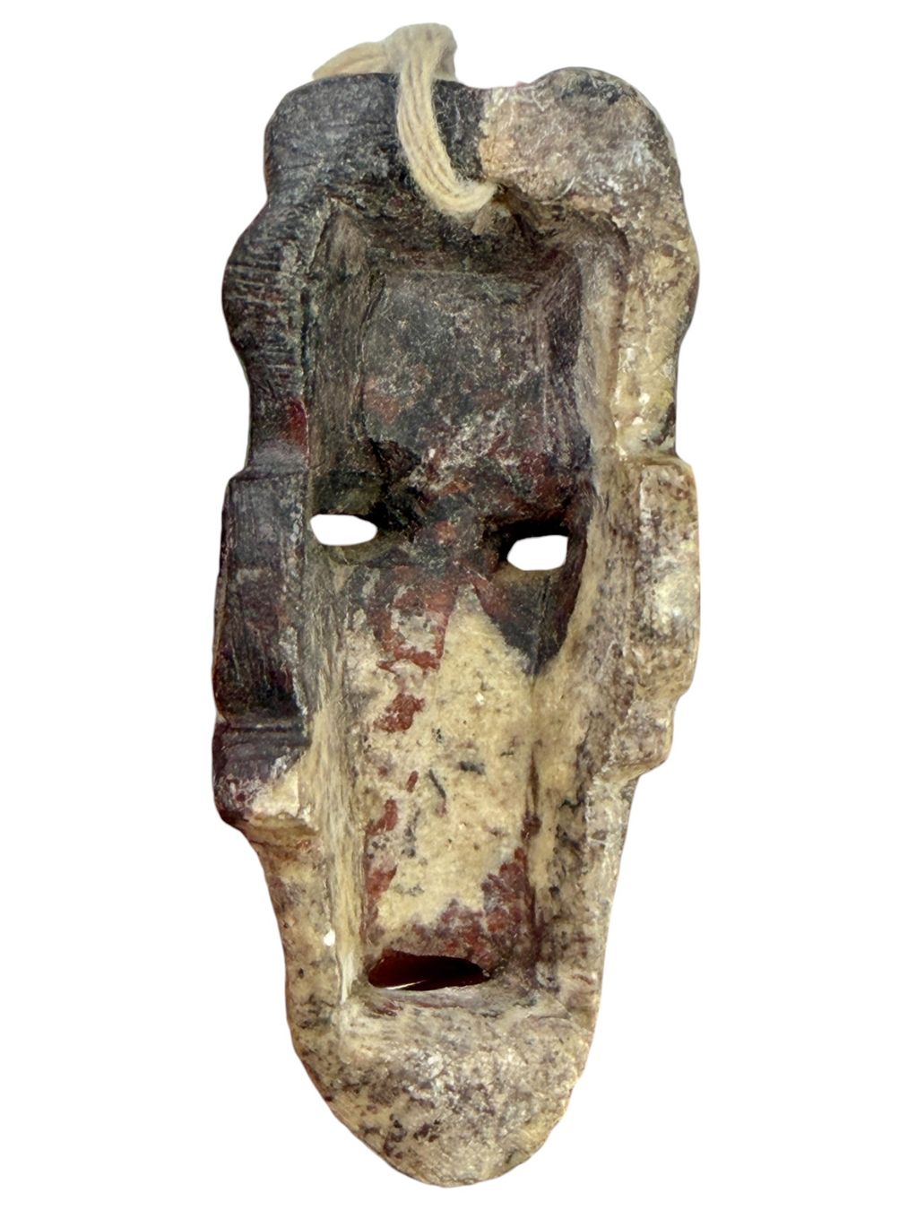 Arte internazionale: Masque africain authentique, sculptée en pierre – Usato da Morges venduto da magicle 7