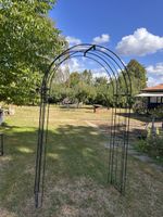 Gartenbogen Schmiedeeisen schwarz Bogen Deko