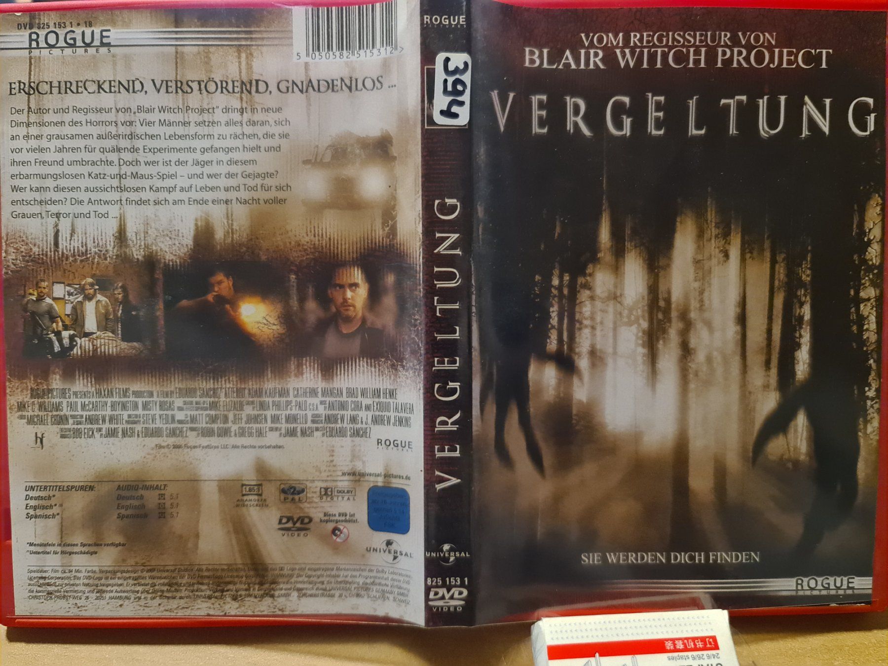 Tutti i DVDs: Vergeltung DVD Horrorfilm – Usato da Dintikon venduto da Vexi