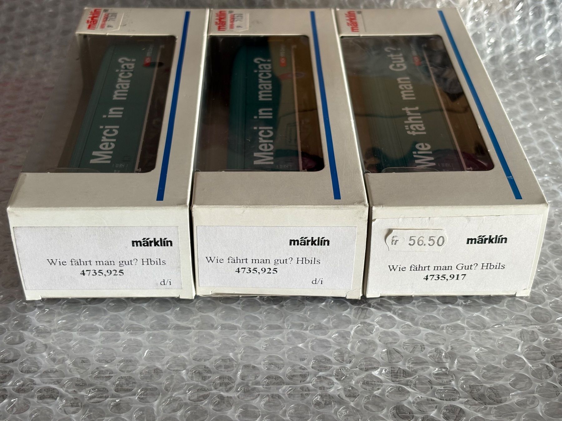 Märklin Modellini di ferrovie: Märklin 3x Wagen SBB Cargo – Nuovo (secondo la descrizione) da Locarno venduto da fox_zb9y 1