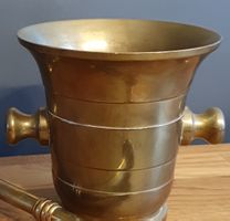 Antiker Messingmörser mit Stösser - Vintage Deko