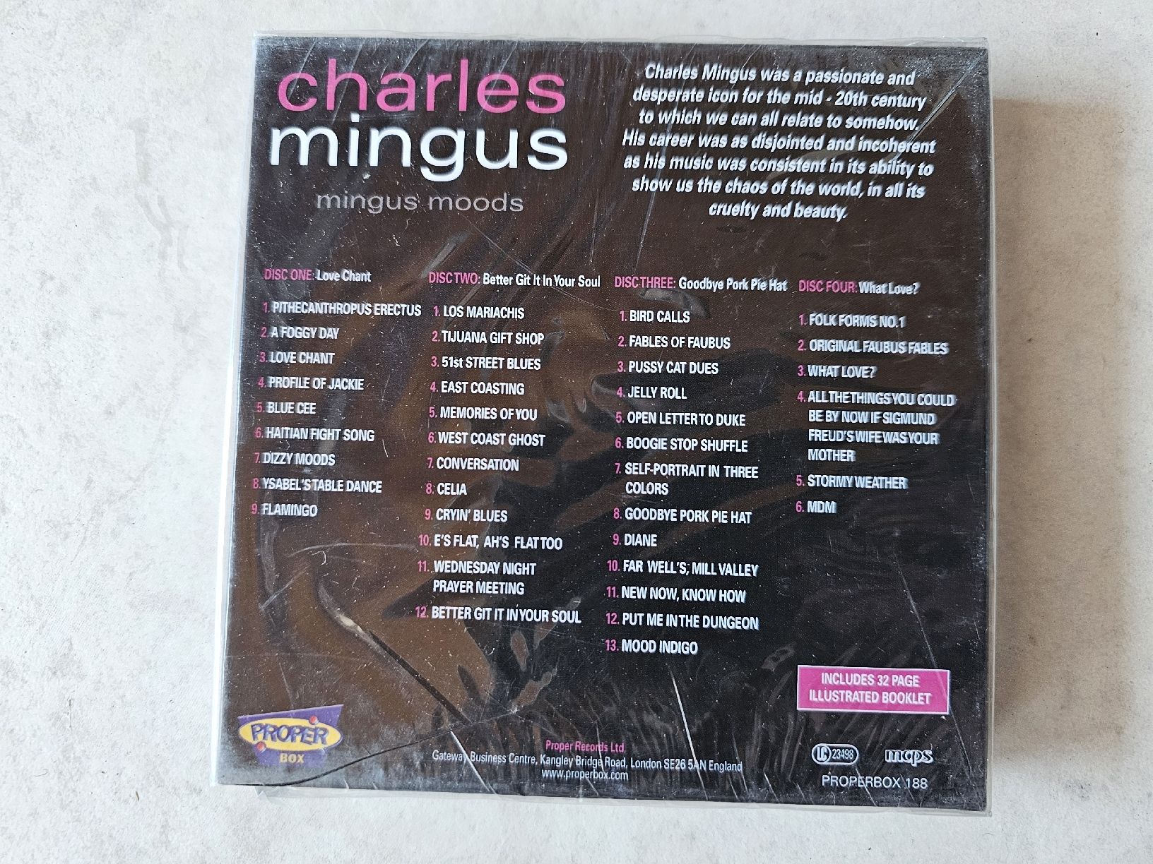 CD: Charles Mingus  -  Mingus Moods / 4 CD Set NEU – Nuovo e nell'imballaggio originale da Schneisingen venduto da backstore24 1