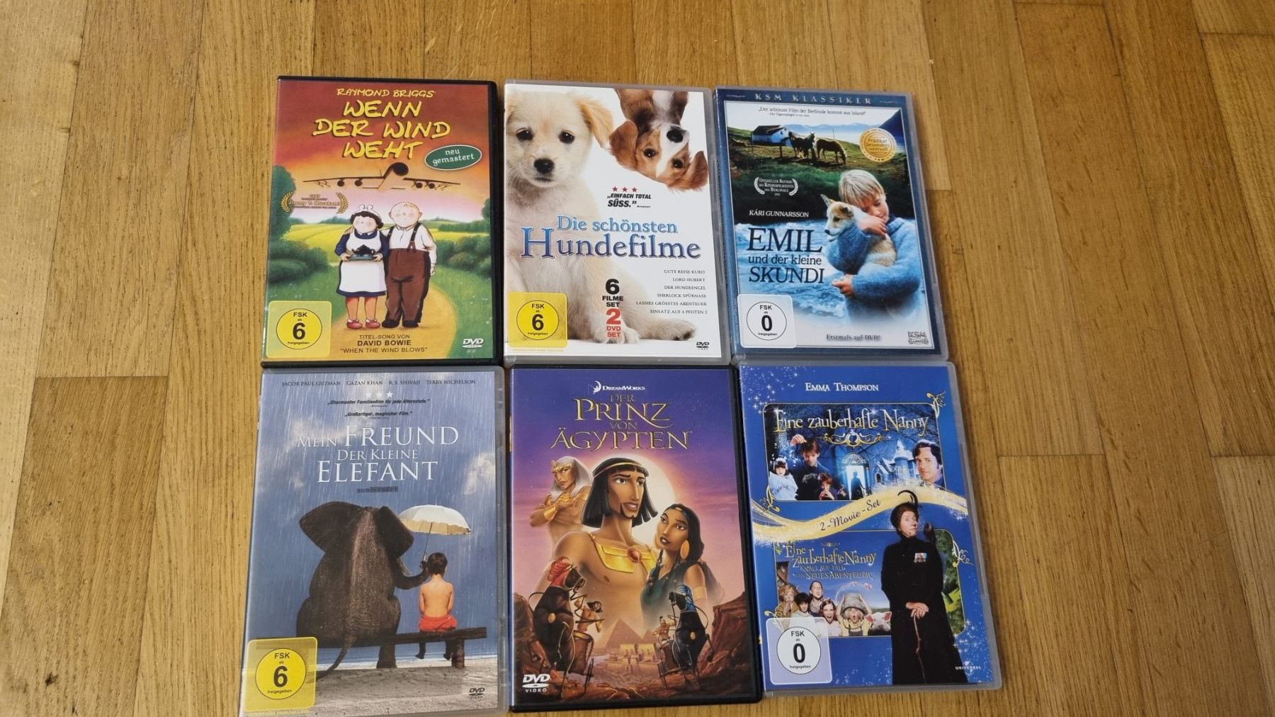 Tutti i DVDs: 6 Kinderfilme DVDs – Usato da Meilen venduto da lisma29