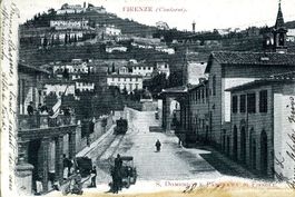 Firenze - Florenz S.Domenico Tram + 1902