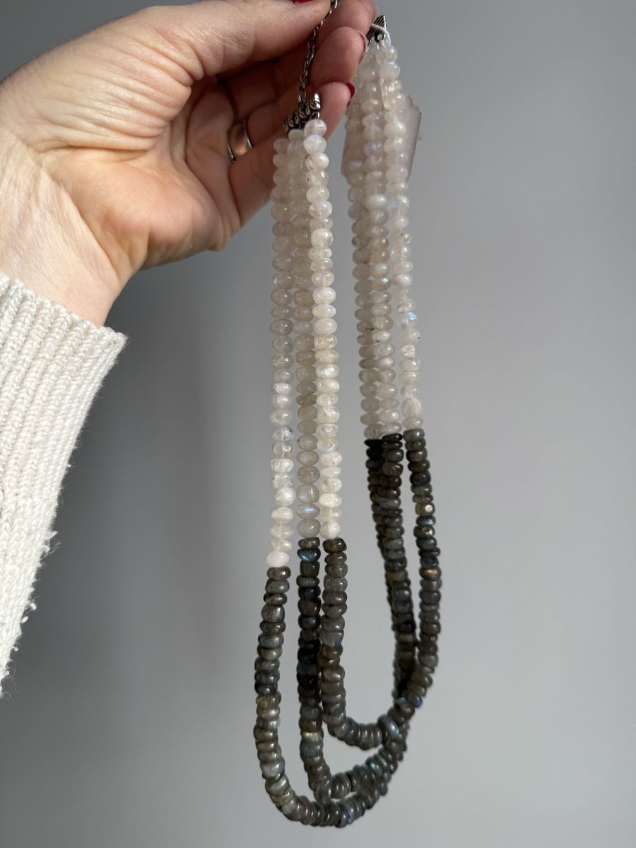 Catenine: Labradorit, Mondstein Kette NEU – Nuovo e nell'imballaggio originale da Basel venduto da Chili007 6