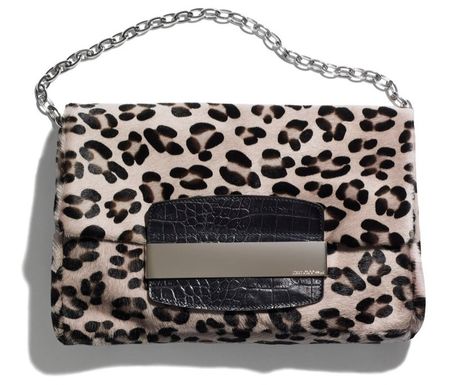 Jimmy Choo for H&M Tasche/ Clutch Wildleder Leo Design