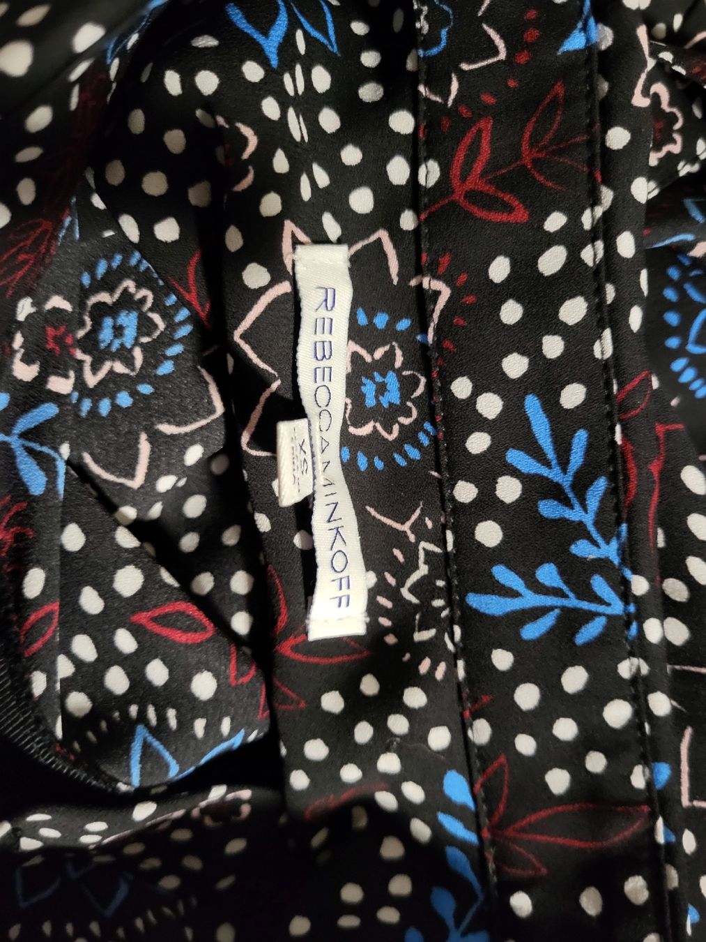 Camicette: Elegante Bluse Gr. XS schwarz gemustert Blumenmuster – Usato da Zürich venduto da Roberto040 4
