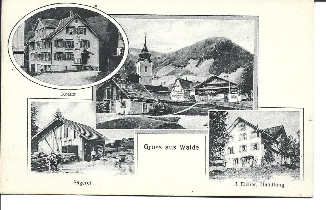 Ansichtskarten: AK  Walde  SG – Gebraucht aus Appenzell von