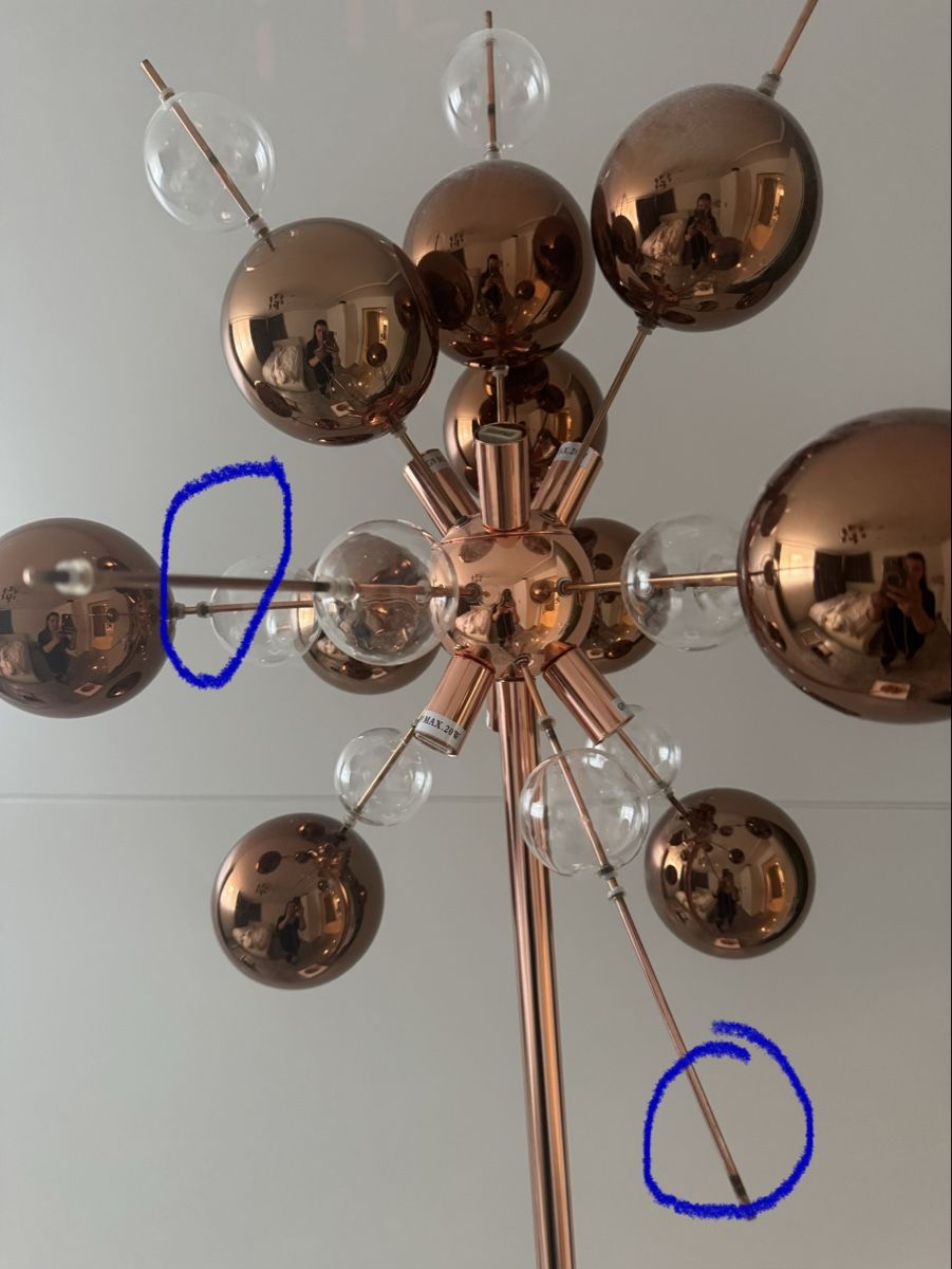 Lampade: Näve Explosion Stehleuchte Bronze 167 cm – Usato da Rüschlikon venduto da ebi10 5