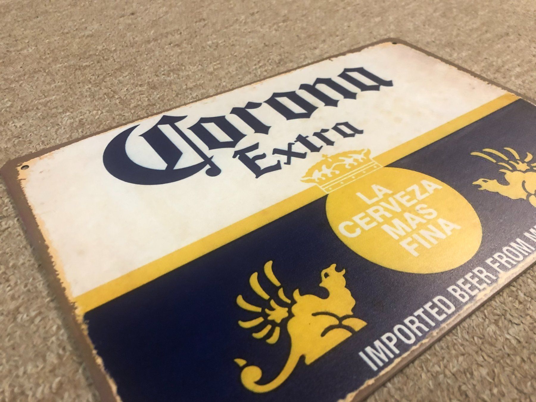 Corona Extra Schilder: Blechschild Metallschild Corona Extra Bier Zitrone Mexiko – Neu und originalverpackt aus Dättlikon von easythings 1