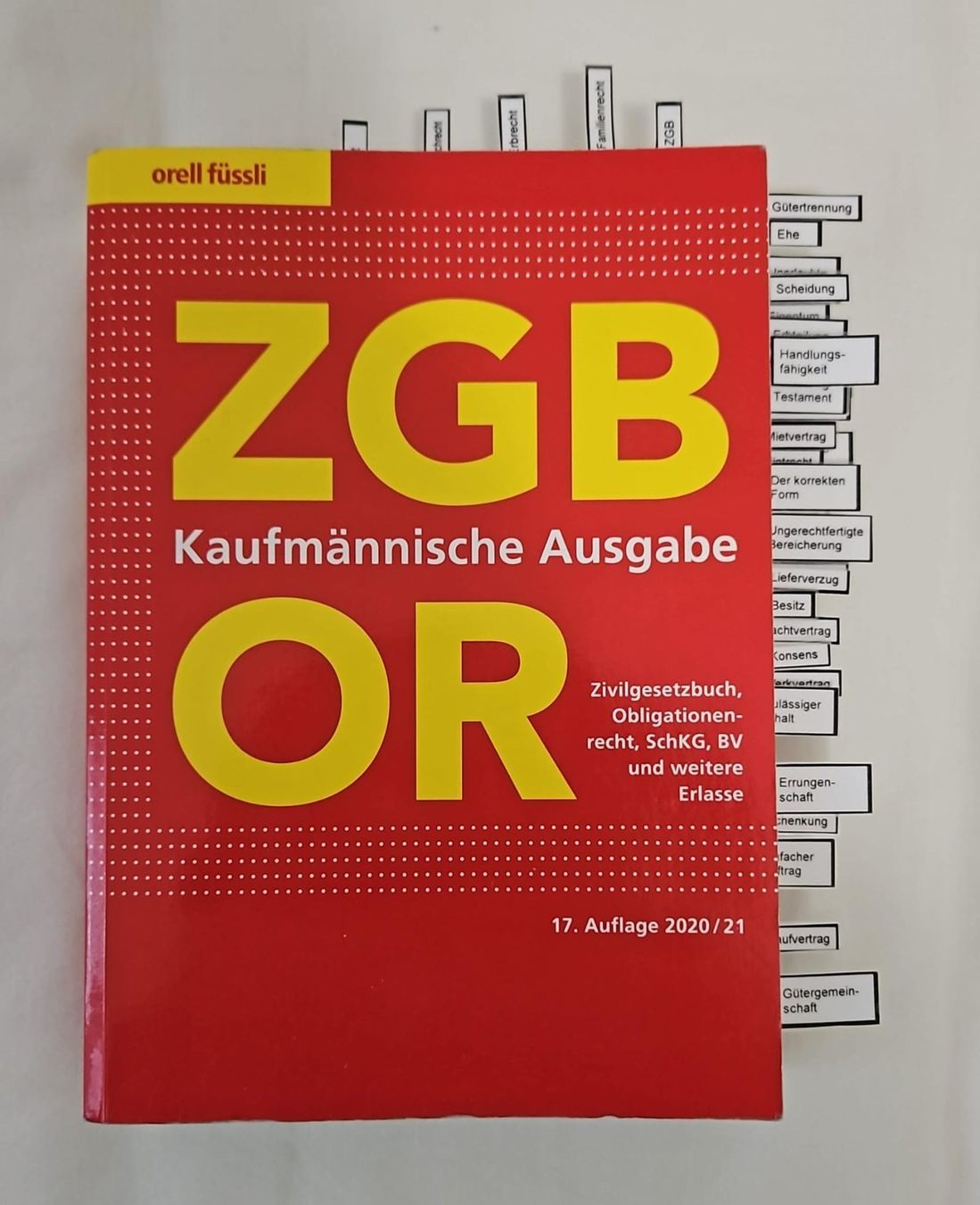 Bücher: ZGBOR Kaufmänische Ausgabe – Gebraucht aus Ballwil von goldi360
